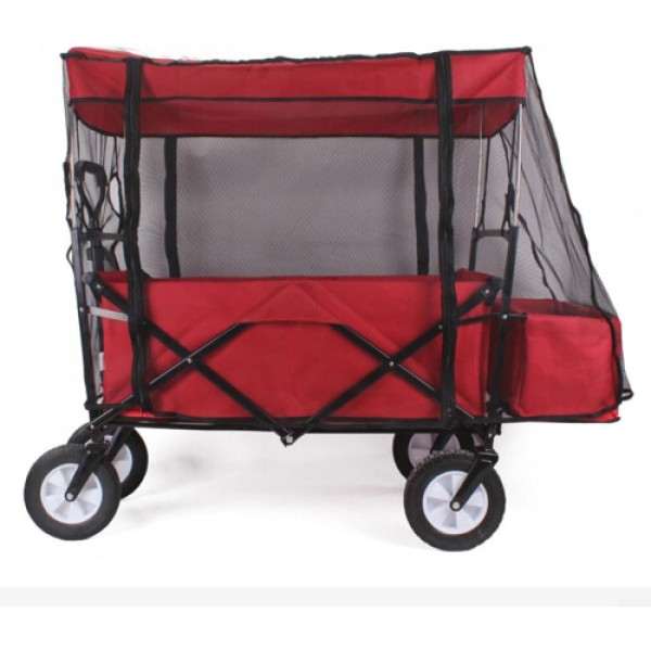 Reliable Protection with Mesh Cover for Garden Trolleys, No Annoying
